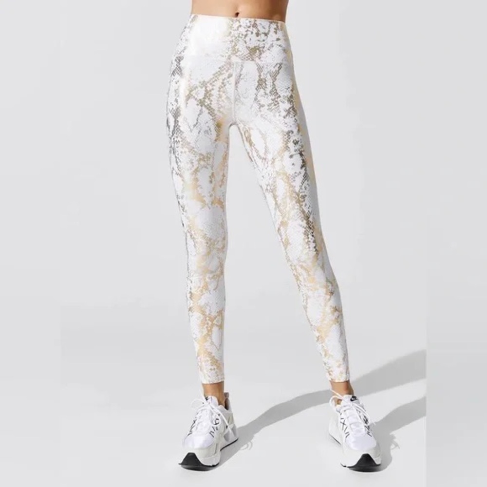 Carbon38 Metallic Snake High Rise Legging - image 1